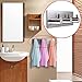 Adhesive Hooks, SUS 304 Stainless Steel Key Rack Garage Storage Organizer Stick On Sticky Bathroom Kitchen Towel Hanger Wall Mount Contemporary Square Style (3in1 - Hook)