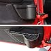 CheroCar JK Front Door Pockets Storage Inserts Side Organizer Box for Jeep Wrangler 2011-2018 JK JKU Interior Accessories, Black