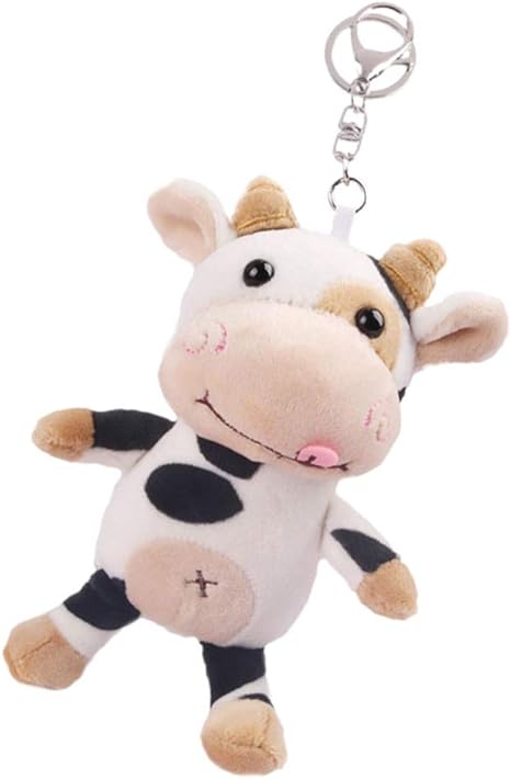 Amazon Tomaibaby 牛キーホルダーぬいぐるみ牛キーリング中国干支丑ハンドバッグ財布チャ ームカーペンダントオーナメント 置物 オブジェ オンライン通販