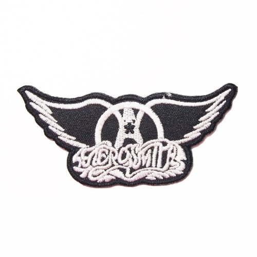 3.8" X 1.6" Aerosmith Embroidered iron on patch metal punk hip hop band logo for t shirt hat jacket