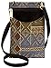 Danny K. Women's Tapestry Crossbody Cell Phone or Passport Purse, Handmade in USA (Neptune/Blue)