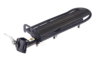 UPANBIKE Rear Bike Rack Bicycle Cargo Rack Retractable Quick Release Lever Mounted on Seatpost Aluminum Alloy Luggage Carrier