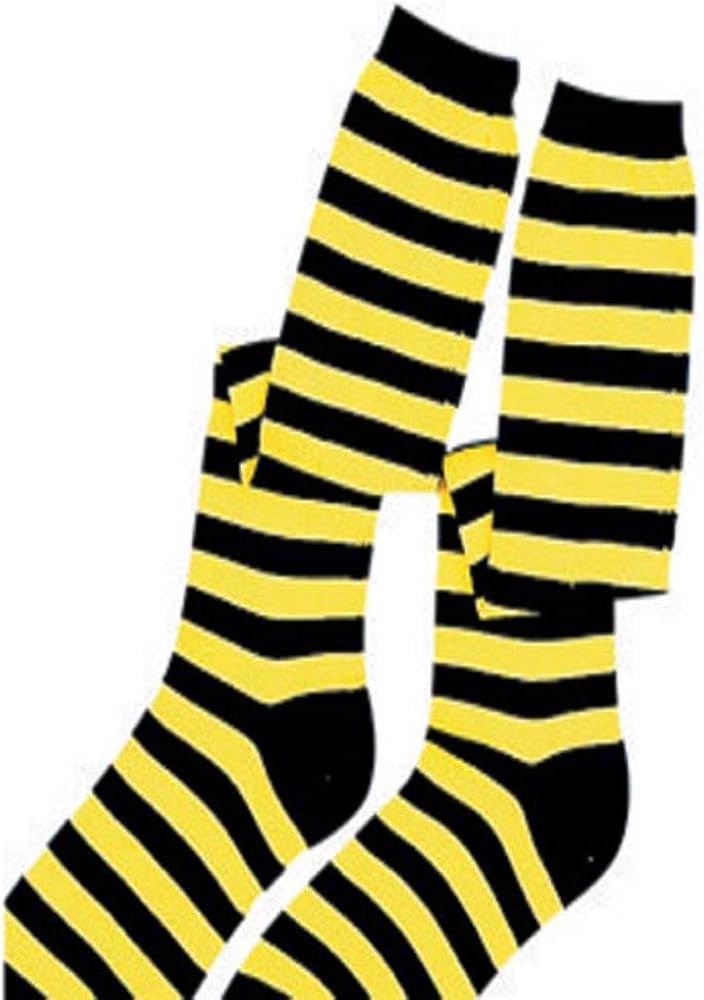 Amazon Com Kids Yellow Black Bee Knee Socks Clothing