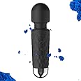 Handheld Cordless Personal Massager Waterproof USB Rechargeable Massage with 8 Speeds of Pleasure 20 Patterns, Powerful, Waterproof(Black)