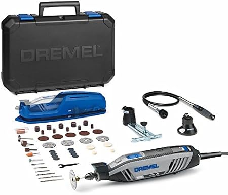 Dremel F0134300jc Miniherramienta Dremel 4300 Jc 175 W Velocidad Variable 5 000 35 000 Rpm Punta Ez Twist 45 Accesorios Incluye Speedclic Soporte Para Herramienta Luz Led Maletin Amazon Fr Bricolage