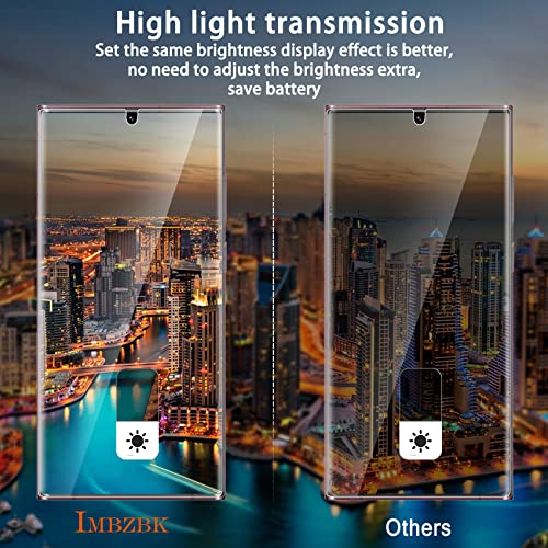 IMBZBK [2+3 Pack Privacy Screen Protector for Samsung Galaxy S22 Ultra 5G [Not Glass], 2 Pack
