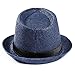 Summer Straw Panama Fedora Hat for Women and Men, Cleanrance! Iuhan Unisex Trilby Gangster Cap Beach Sun Straw Hat Band Sunhat (Navy)