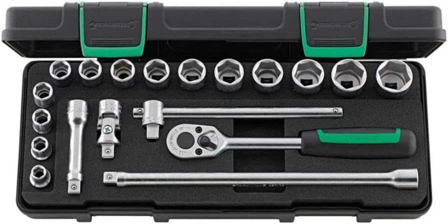Stahlwille 96023132 456/14/5I Socket Set 3/8 Inch, 19 Pieces, Colour, Size