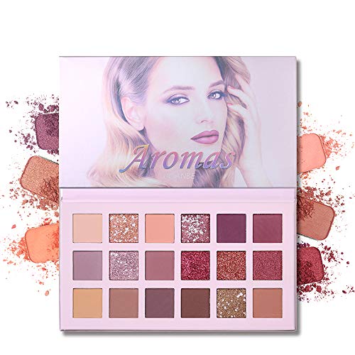 UCANBE 18 Colors Aromas New Nude Eyeshadow Palette Long Lasting Multi Reflective Shimmer Matte Glitter Pressed Pearls Eye Shadow Makeup Pallet - Thumbnail 2