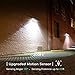Solar Lights Outdoor, SUNTOLL 40 LED Wireless Motion Sensor Light with 3 Lighting Modes, 270° Wide Angle, IP65 Waterproof, Super Bright Security Wall Light for Front Door, Yard, Garage, Patio, Pathway