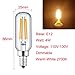 RAYHOO Dimmable T6 LED Candelabra Light Bulbs 4W 110V E12 Edison Light Bulb 400LM, 40W Incandescent Replacement, 2700K Warm White, 3 Pack