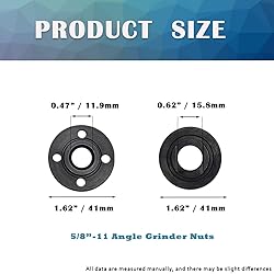 4PCS 5/8 Angle Grinder Outer Lock Nut 2 Pack Flange