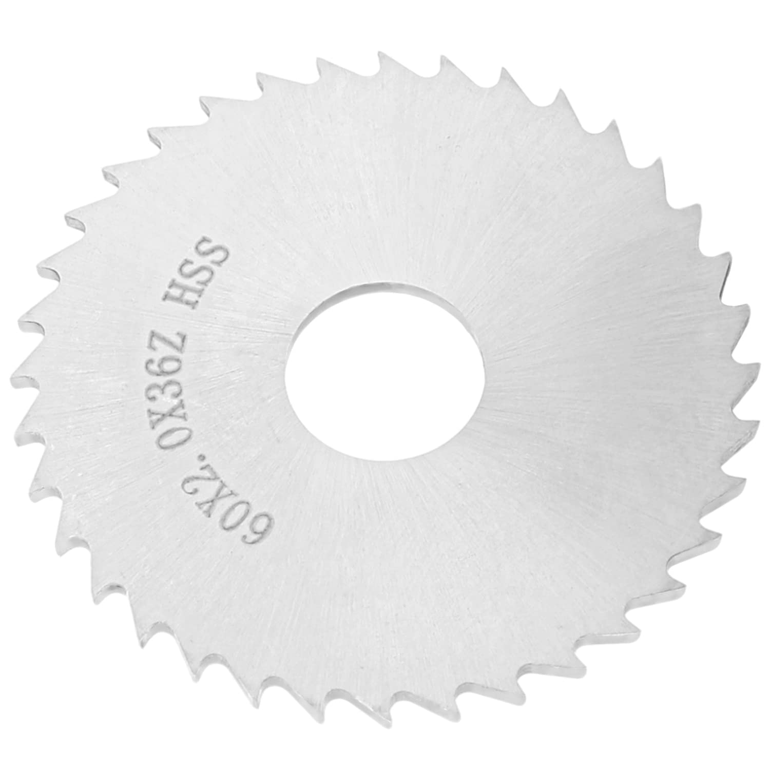 Utoolmart 60mm x 16mm x 2mm 36T HSS Steel Round Slitting Saw Cutter