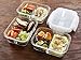 3 Compartment Glass Meal Prep Containers (3, 30) - Food Storage Containers with Vented Lids | Glass Tupperware Set | Leakproof Food Prep Containers | Portion Control Food Containers | Bento Lunch Box