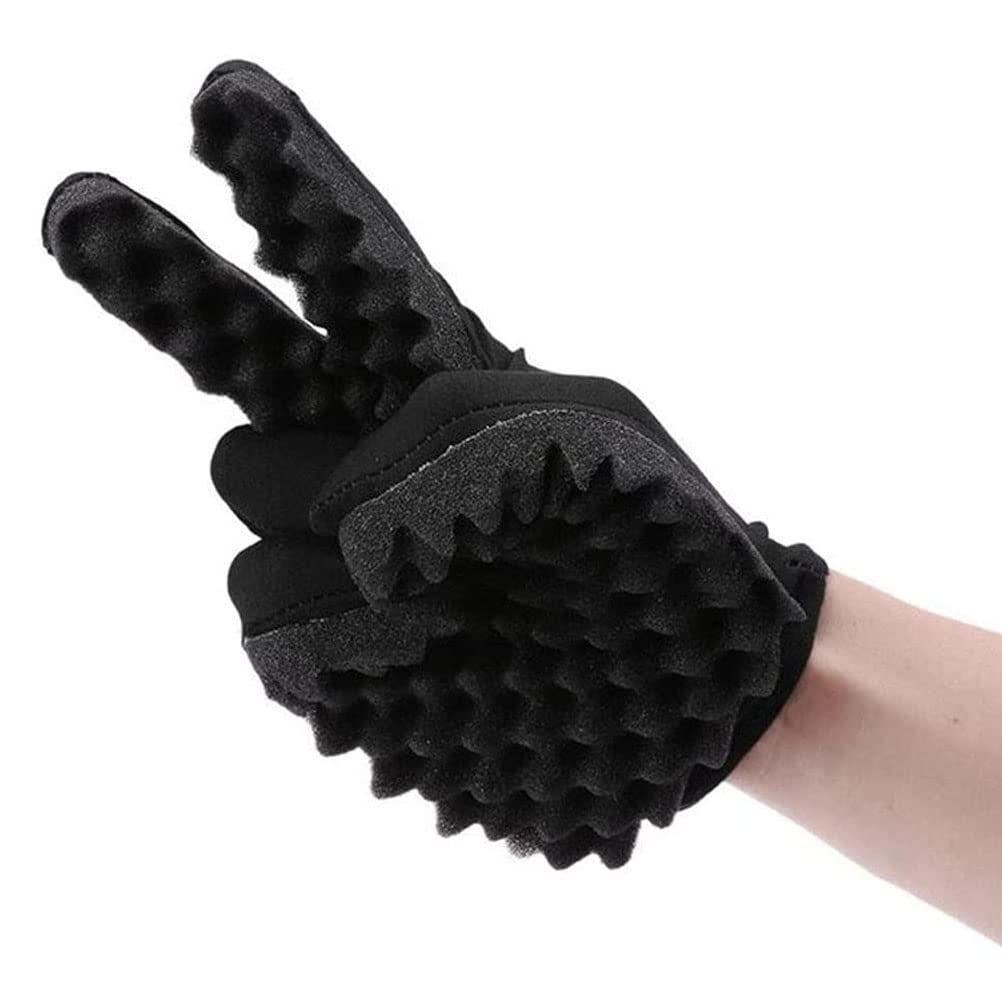 Hair Sponge Brush，Afro Hair Curl Gloves，Diy Fashion Curls Coil Magic Tool Curl Wave Styling Tool，Hair Styling Tool For Men And Women