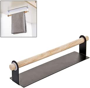 Cuarto de baño Toallero de madera Colgador de barra Barra de gabinete