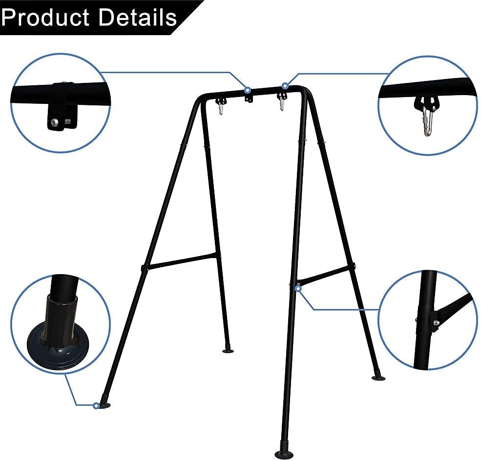 G TALECO GEAR Hammock Chair Stand,Heavy-Duty Steel Hammock Stand,Multi-Use Swing Chair with Stand for Outdoor Indoor: Toys & Games