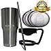 CULOR Tasteless Insulated Metal Tumbler 6-Piece Set | 30oz Double-Walled, Stainless Steel Travel Mug with Straw, Handle, 2 Spill-Proof Lids | Premium & Exclusive Bundle