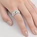Cutout Heart Angel Wings Biker Ring New .925 Sterling Silver Band Sizes 5-12