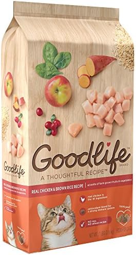 GOODLIFE Adult Real Chicken and Brown Rice Recipe Dry Cat Food 7 Pounds (Discontinued by Manufacturer)