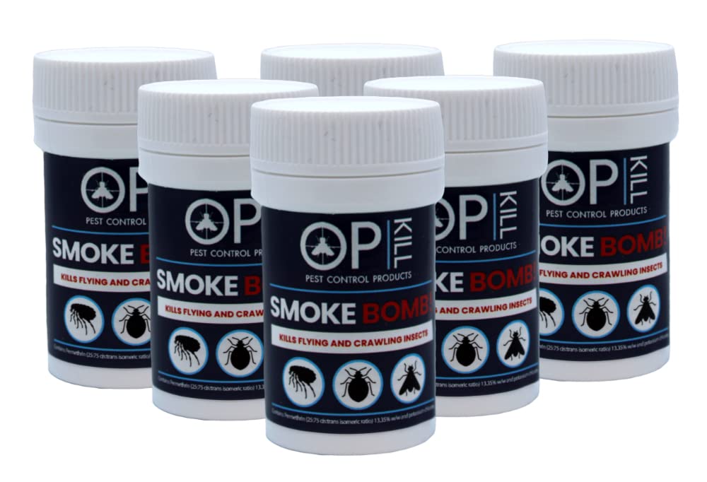 Opkill Smoke Bombs (Pack of 6) Mini Smoke fumigators strongest foggers for effective control of all flying and crawling insects