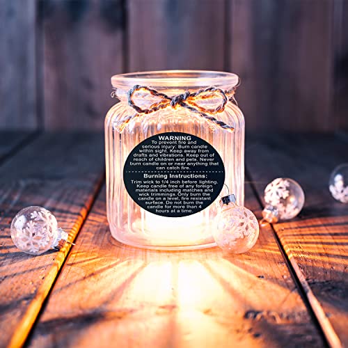 1.5 Inch Candle Warning Labels Candle Safety Sticker, for Candle Making