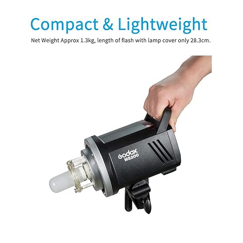Godox MS200 Compact 200W Studio Flash,Small and Portable