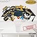KatchOn, Graduation Photo Booth Props - Pack of 40 | Black and Gold Grad Photo Props for Grad Decor | Grad Photo Props 2025 | Graduation Decorations 2025