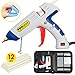 PROkleber Hot Melt Glue Gun Kit Full Size 100 Watt with Carry Bag and 12 pcs Glue Sticks, for DIY, Arts & Crafts Projects, Sealing, Quick Repairs, Light and Heavy Duty, Home, Office (White/Blue)