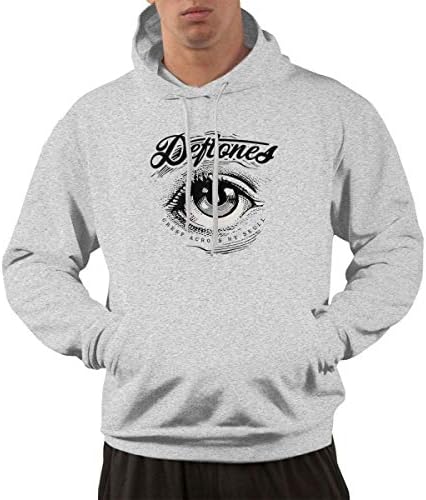 HOTZHU Men's Pullover Hooded Sweatshirt, Deftones Men Personalized Hoodies