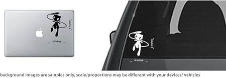 Amazon Co Jp 4 X Pokemon Go Mewデカール ステッカー 車 ノートパソコン トラック ウィンドウ パープル 車 バイク