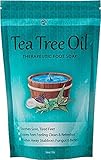 Tea Tree Oil Foot Soak With Epsom Salt, Helps Soak Toenail Fungus, Athletes Foot & Stubborn Foot Odor – Softens Calluses & Soothes Sore Tired Feet -16oz
