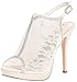 Lace Slingback Platform Sandal Style MARNA52X, Ivory, 7