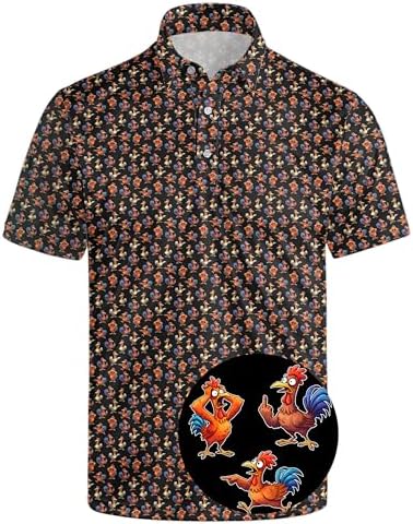 Royal & Awesome Framed Golf Shirts for Men, Golf Polos for Men