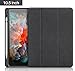 iVAPO iPad Pro 10.5 Case Pencil Holder Auto Sleep Wake Function Typing Viewing Tri-fold Stand PU Leather Smart Cover for iPad Pro 10.5 inch 2017 Black Denim Leather
