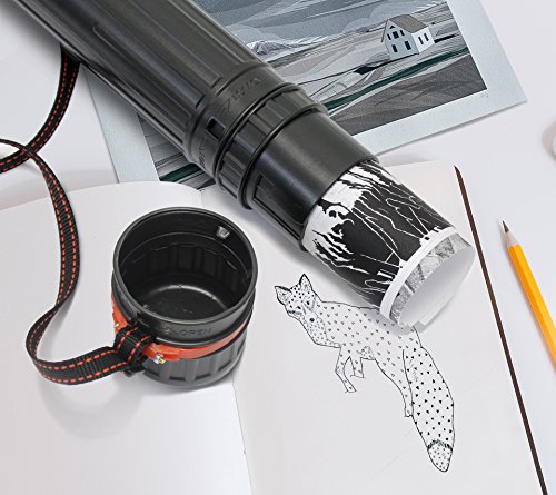 2 Plastic+Diameter+Telescoping+Document+Carrying