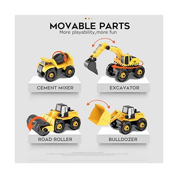 Take-Apart-Construction-Vehicles-Excavators-Truck-Toy-with-Storage-Box-6-in-1-DIY-Building-Educational-Gift-Toys-for-Boys-Girls-Age-3-4-5 Vanplay Take-Apart Construction Vehicles Excavators Truck Toy with Storage Box, 6 in 1 DIY Building Educational Gift…