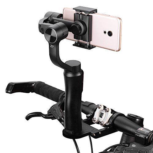 Bicycle Tire Mount Bracket Kit for 31.8mm Handle Bar, Addprime Stand Stable Phone Camera Selfie Navigator etc Durable Mutifunctional Aluminum Alloy Bicycle Stand for 1/4 Screw Stabilizer Black