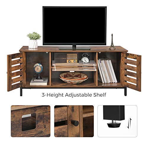 VASAGLE TV Stand for 50 Inches Televisions, Entertainment Center with