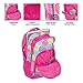 Reinforced Water Resistant School Backpack and Insulated Lunch Bag Set - Flower Petal Burst
