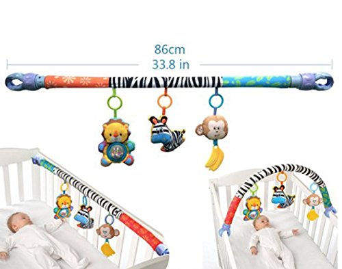 2 Stroller+Accessory+Animmal+Activity+Teethers