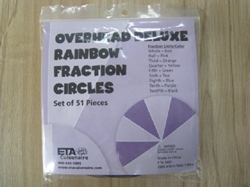 ETA hand2mind Deluxe Plastic Rainbow Fraction Circles Classroom Basics Kit