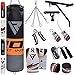 RDX Punch Bag for Boxing Training | Filled Heavy Bag Set with Punching Gloves, Chain, Wall Bracket | Great for Grappling, MMA, Kickboxing, Muay Thai, Karate, BJJ & Taekwondo | 14 pcs Comes in 4FT/5FT