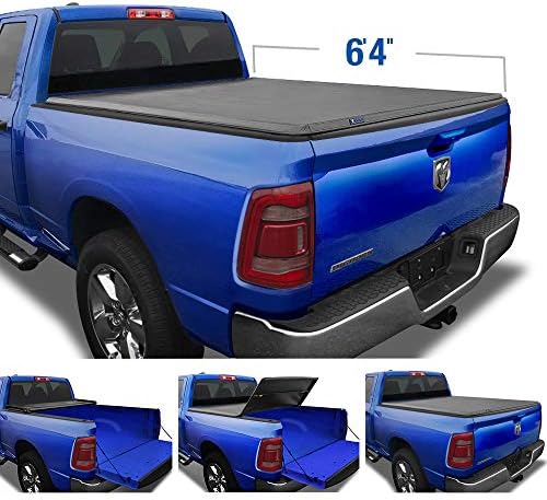 Tyger Auto T3 Soft Tri Fold Truck Bed Tonneau Cover For 2019 2020 Ram 1500 New Body Style 6 4 Bed Not For Classic Does Not Fit With Multi Function Split Tailgate Or Rambox Tg Bc3d1045 Automotive Amazon Com
