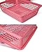 Honla Plastic Storage Baskets Organizer with Built in Handles,Set of 8 in 4 Assorted Colors