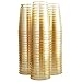 100 Glitter Plastic Cups 10 Oz Clear Plastic Cups Tumblers Gold Glitter Cups Disposable Wedding Cups Elegant Party Cups Recyclable and BPA-Free