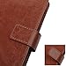 BENTOBEN iPhone SE Case, iPhone SE Wallet Case, Faux Leather Credit Card Slots Cash Holder Magnetic Folio Flip Cover Wrist Strap Protective Case for iPhone SE, Brown