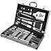 BBQ Tools Set Barbecue Extra Strong Stainless Steel Utensils with Aluminum Storage Case-Barbecue Kit Men Outdoor Grill Kit for Dad Father's Gift (24)