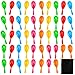 Resinta 48 Pieces Neon Maracas Shakers 6 Color Mini Noisemaker Bulk Bright Colorful Noise Maker with Drawstring Bag for Classroom Musical Instrument and Mexican Fiesta Party Favors, 4 Inch
