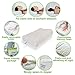 Bamboo Memory Foam Contour Pillow - A Firm Flexible Therapeutic Posturepedic Pillow for Sound Sleep and Reduced Neck and Shoulder Pain - Standard Size (20 x 12 in)